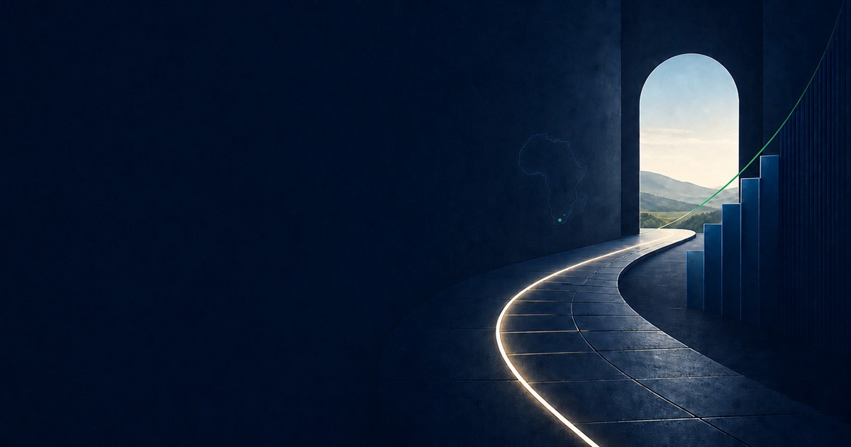 An open doorway and illuminated path representing a clear path forward